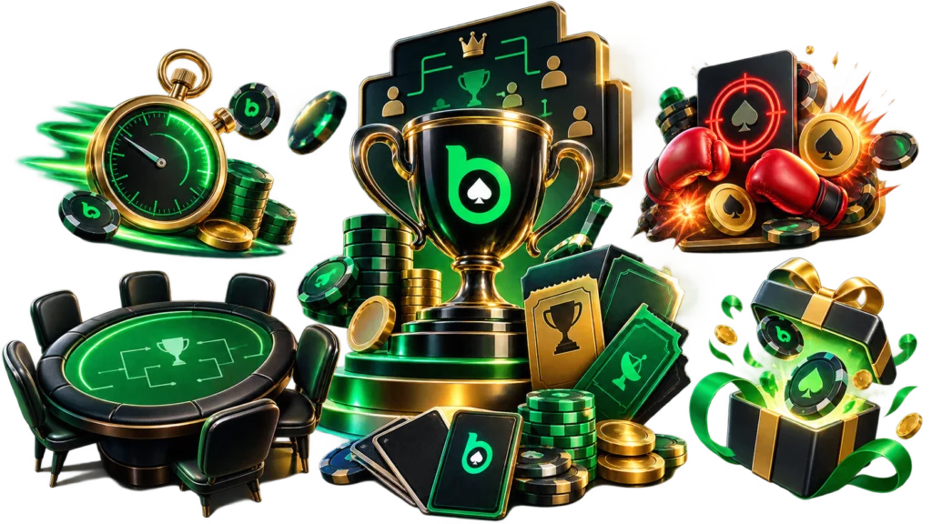 BC Poker tournament formats turbo knockout freeroll